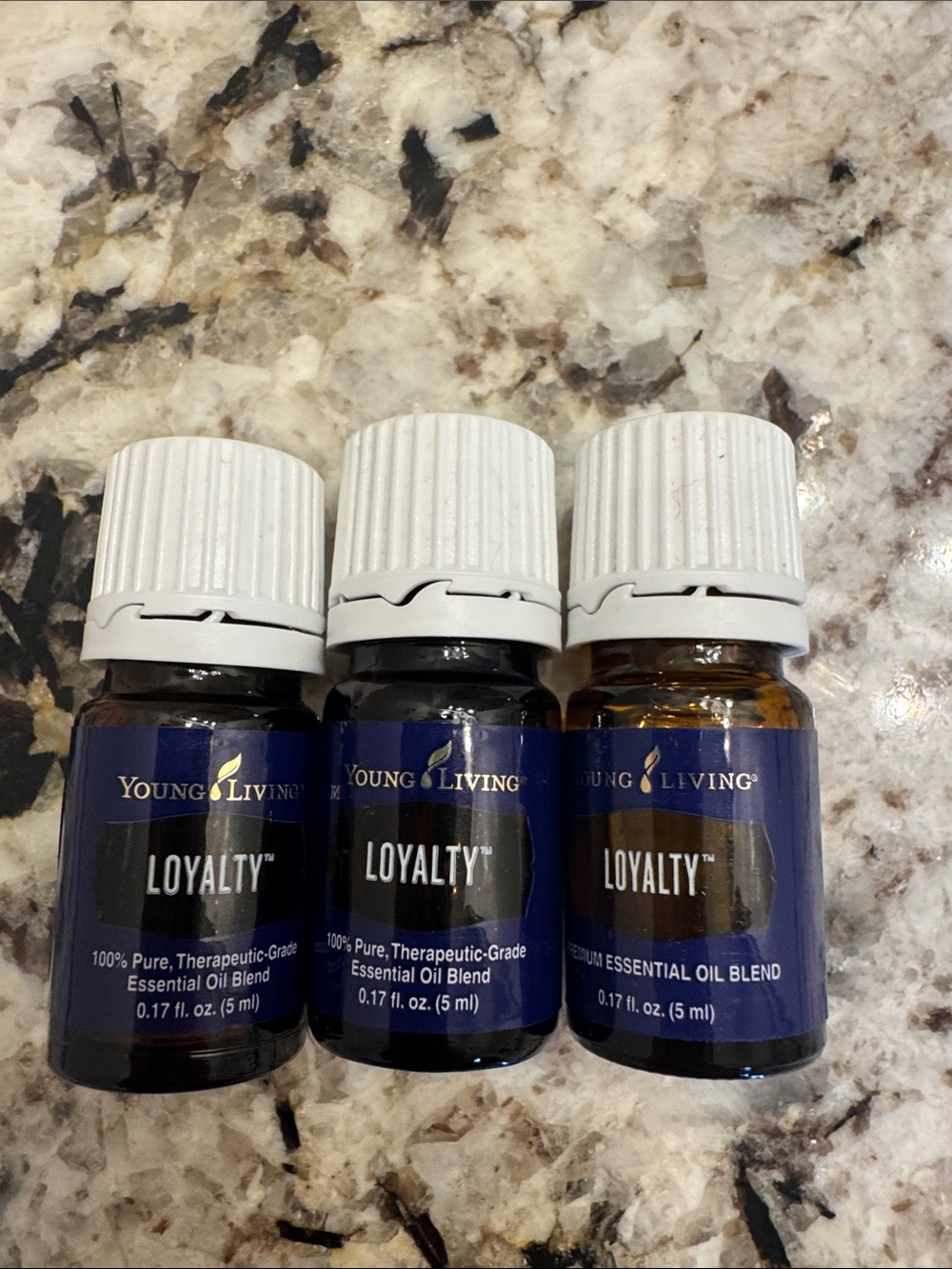 (3) 5 ml bottles Young Living Loyalty Essential Oil blend